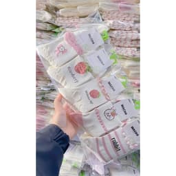 Vỉ 10 Đôi Tất Nữ cổ bèo Ôm Chân Thoáng Khí nhiều màu chất liệu cotton cõ dãn 4 chiều 2