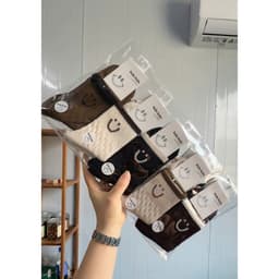 Vỉ 10 Đôi Tất Nữ cổ bèo Ôm Chân Thoáng Khí nhiều màu chất liệu cotton cõ dãn 4 chiều 3