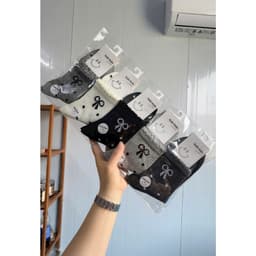 Vỉ 10 Đôi Tất Nữ cổ bèo Ôm Chân Thoáng Khí nhiều màu chất liệu cotton cõ dãn 4 chiều 5