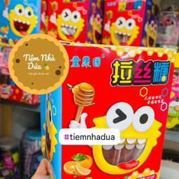 Hộp 20 gói x5 que kẹo kéo mạch nha vị trái cây thơm ngon cho bé, kẹo kéo que vị hoa quả mỗi gói 5 que siêu nhiều 3