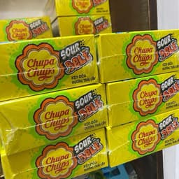 Hộp mới 60 thanh kẹo dẻo chupa chups cầu vồng, kẹo dẻo chupa chups cầu vồng tẩm đường ngọt ngọt chua chua Candy Ăn Vặt 5