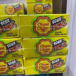 Hộp mới 60 thanh kẹo dẻo chupa chups cầu vồng, kẹo dẻo chupa chups cầu vồng tẩm đường ngọt ngọt chua chua Candy Ăn Vặt 4