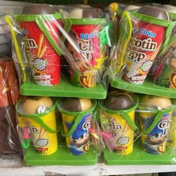 Lốc 10 cốc bánh que chấm socola kèm thưởng đồ chơi, bánh que chấm kèm thưởng sỉ đồ chơi đồ ăn vặt Snack Food Snack Food 5