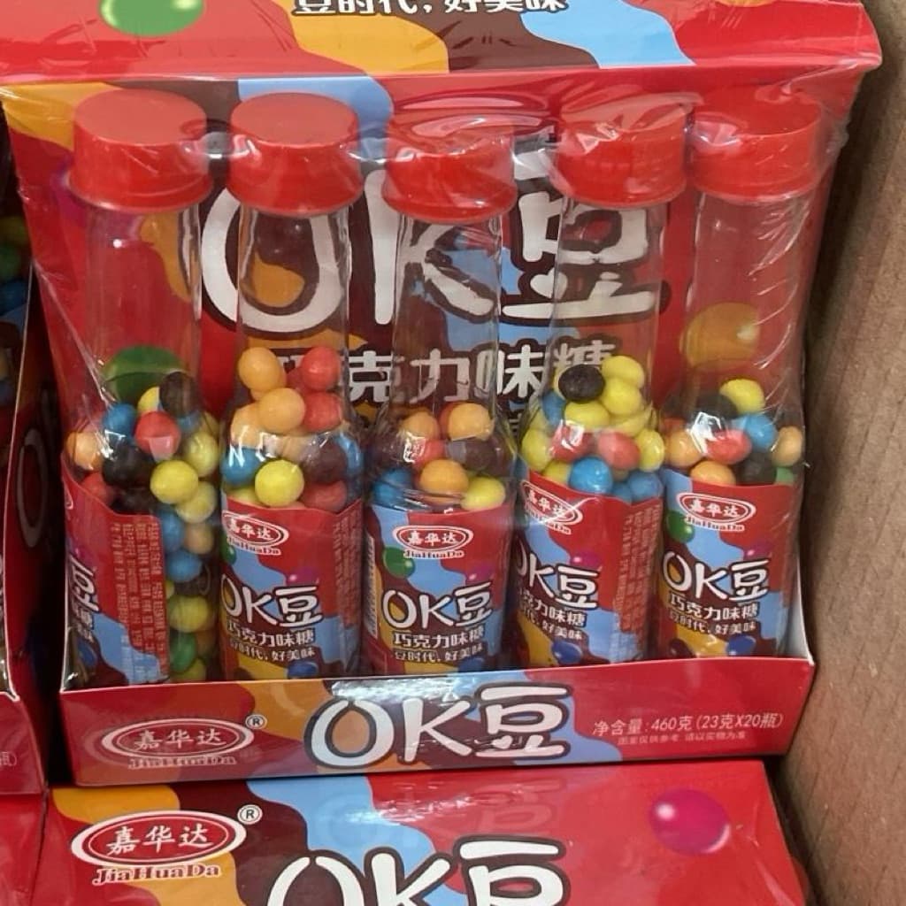 Sỉ ( Lốc x 20 chai ) Kẹo  Sô cô la chai OK Siêu Ngon Cho Bé, Ăn Vặt Cổng Trường Socola Candy