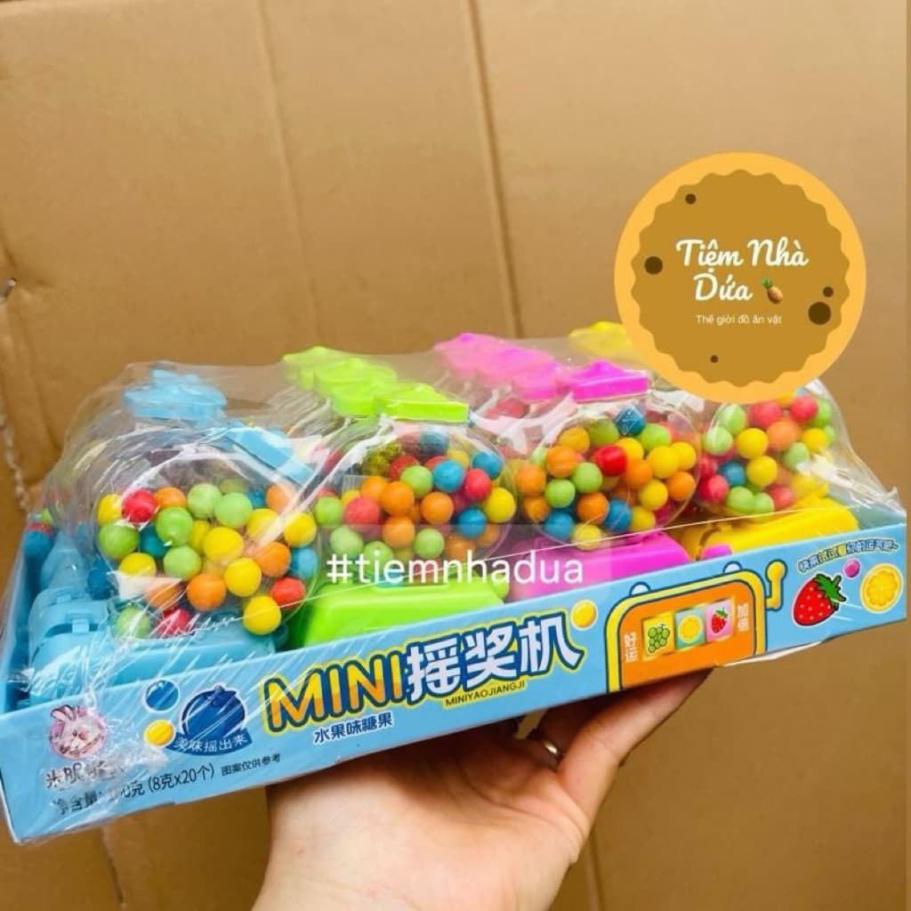 Sỉ Khay 20c máy bắn kẹo hàng 5k mix nhiều vị trái cây, đồ chơi kèm kẹo siêu hot cho bé