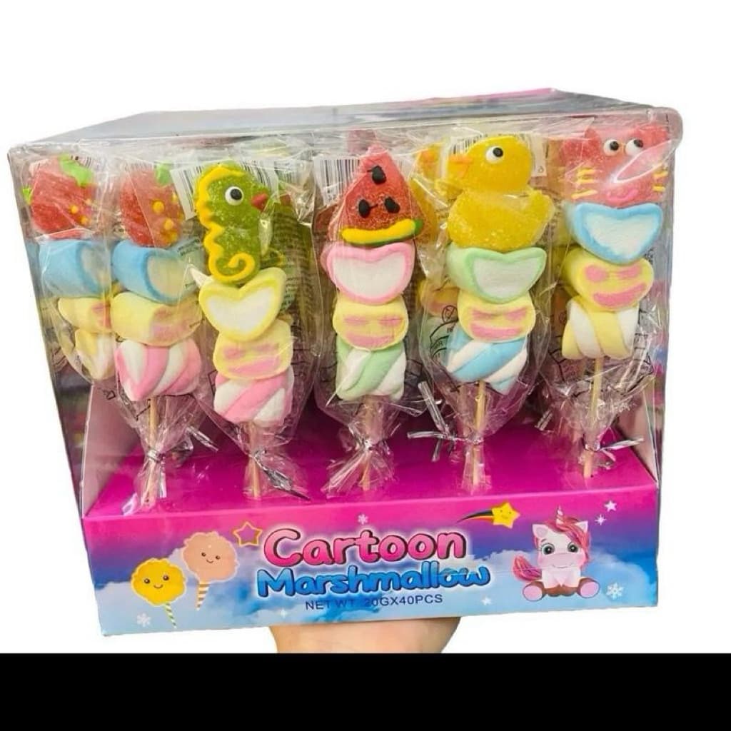 Khay 40 xiên kẹo dẻo Marshmallow siêu ngon cho bé