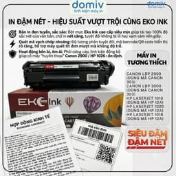 Hộp Mực Eko Ink 12A Q2612A Canon 303 FX9 Cho Canon 2900 3000 HP 1010 1020 1018 1022 In Đậm Nét MIVDO 2