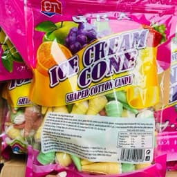 Gói 208gr kẹo bông ốc quế massmallow có nhân, kẹo ốc quế dẻo có nhân kem siêu ngon 3