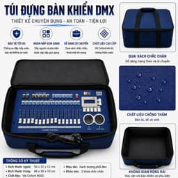 Túi đựng bàn điều khiển ánh sáng sân khấu chống sốc bảo vệ bàn DMX,Kingkong 256A, 240, 512, 384... 1
