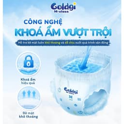 [ Chính Hãng ]COMBO 2 BỊCH Bỉm Dán/Quần Goldgi M-Class 2026 Điều Hoà Siêu Thoáng Cho Bé 5