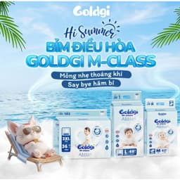 [ Chính Hãng ]COMBO 2 BỊCH Bỉm Dán/Quần Goldgi M-Class 2026 Điều Hoà Siêu Thoáng Cho Bé 3