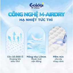 [ Chính Hãng ]COMBO 2 BỊCH Bỉm Dán/Quần Goldgi M-Class 2026 Điều Hoà Siêu Thoáng Cho Bé 4