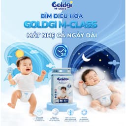 [ Chính Hãng ]COMBO 2 BỊCH Bỉm Dán/Quần Goldgi M-Class 2026 Điều Hoà Siêu Thoáng Cho Bé 2