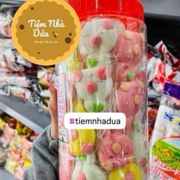 Lọ 50 xiên kẹo bông bọc đường Trí Candy hàng Việt Nam (giao mẫu ngẫu nhiên) 2
