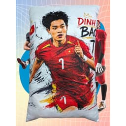 Gối Ôm Gấu Bông Cầu Thủ Bóng Đá In 3D Ronaldo Messi Neymar Haaland Mbappe Quang Hải Hoàng Đức G194 6