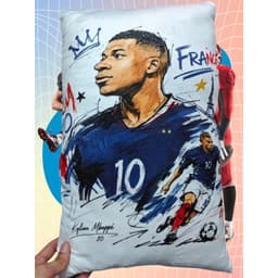 Gối Ôm Gấu Bông Cầu Thủ Bóng Đá In 3D Ronaldo Messi Neymar Haaland Mbappe Quang Hải Hoàng Đức G194 9