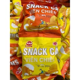 Bịch 60 gói Snack Cá Viên Chiên Ba Anh Em Food (gói 12g), Snack Ăn Vặt, Snack Bim Bim Cay Thức Ăn 2