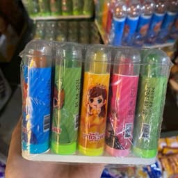 Sỉ Kẹo Son Môi Hình Công Chúa ( vỉ x 30 chiếc ) Nhiều màu cho bé Cosmetic Mỹ Phẩm Nữ Women Trang Điểm 5