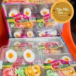 Khay 20 hộp kẹo dẻo hình tôm hùm trứng ốp thơm ngon hấp dẫn, kẹo dẻo tôm hùm trứng ốp siêu hot 3