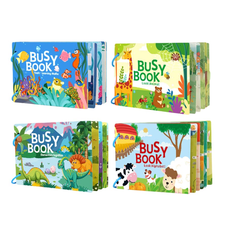 Học liệu bóc dán Montessori cho trẻ từ 3 tuổi, sách giáo dục cho trẻ nhỏ, sách tĩnh lặng - Việt Tú Edu
