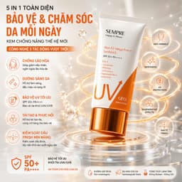 Kem Chống Nắng 5 In 1 GEO Sempre GEO LAMY SPF50+ PA++++ 100ML Nâng Tông Dưỡng Ẩm Làm Dịu Da Hàn Quốc 4