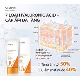 Kem Chống Nắng 5 In 1 GEO Sempre GEO LAMY SPF50+ PA++++ 100ML Nâng Tông Dưỡng Ẩm Làm Dịu Da Hàn Quốc 6