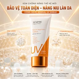 Kem Chống Nắng 5 In 1 GEO Sempre GEO LAMY SPF50+ PA++++ 100ML Nâng Tông Dưỡng Ẩm Làm Dịu Da Hàn Quốc 1