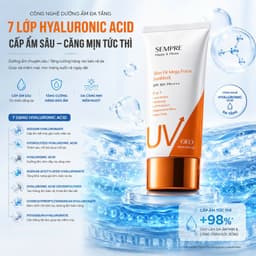 Kem Chống Nắng 5 In 1 GEO Sempre GEO LAMY SPF50+ PA++++ 100ML Nâng Tông Dưỡng Ẩm Làm Dịu Da Hàn Quốc 2