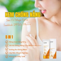 Kem Chống Nắng 5 In 1 GEO Sempre GEO LAMY SPF50+ PA++++ 100ML Nâng Tông Dưỡng Ẩm Làm Dịu Da Hàn Quốc 9