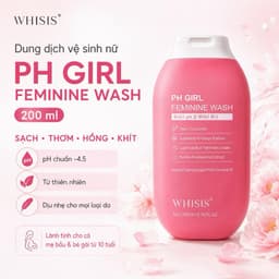 Dung dịch vệ sinh nữ Whisis vệ sinh phụ nữ PH Girl Feminine Wash 200ml 1