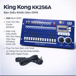 Bàn Điều Khiển Ánh Sáng KINGKONG 256A – Bàn Điều Khiển DMX Cho Đèn Sân Khấu 7