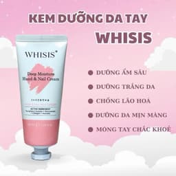 Kem Dưỡng Da Tay và Móng Hương Nước Hoa Whisis Deep Moisture Hand & Nail Cream Cấp Ẩm Sâu, Giúp Mềm Mịn Da Hàn Quốc 50ml 1