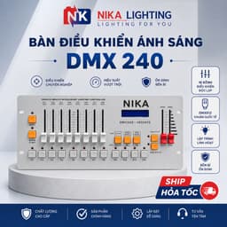 Bàn Điều Khiển Ánh Sáng DMX Disco 240 – Bản Rút Gọn  Disco 240 là bàn điều khiển DMX nhỏ gọn 3
