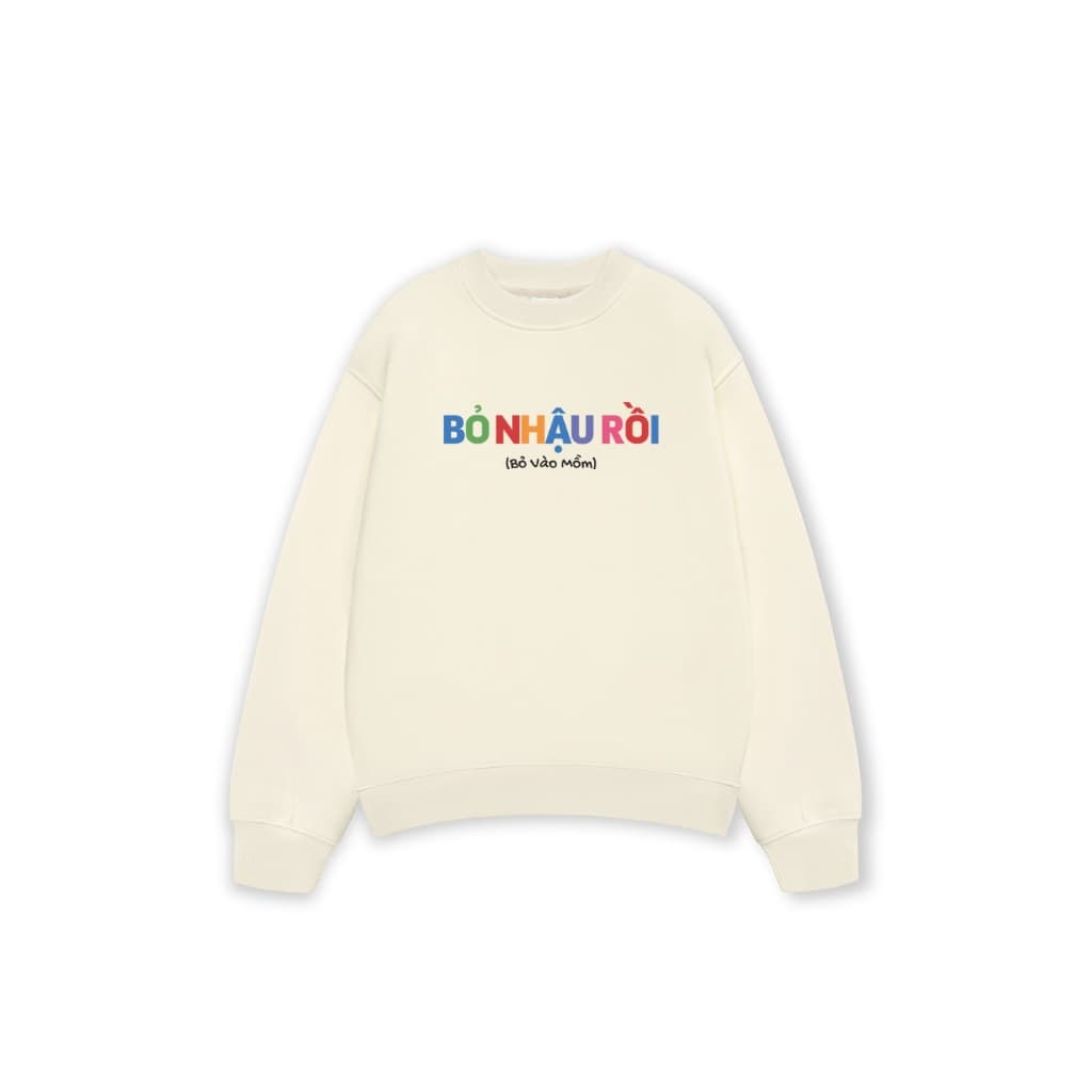 Áo Sweater BỎ NHẬU RỒI Áo Sweatshirt REDLABEL Nỉ Oversize Nam Nữ SWT59