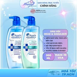 [Mới] Dầu Gội Kiềm Dầu & Giảm Ngứa Da Đầu Và Làm Sạch Gàu Vượt Trội Head & Shoulder 72h Chai 300g 1