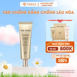 Kem Chống Nắng Whoo Vàng UV Ultimate Anti-Wrinkle Sunscreen 50ml Cấp Ẩm Tăng Đàn Hồi Da [set 3pcs] 1