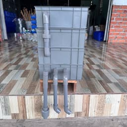 Bộ Baki giấu bơm 4 tầng 35x25x13 bộ lọc tràn trên cho ao cá cảnh-không gồm vật liệu lọc-không kèm bơm 2