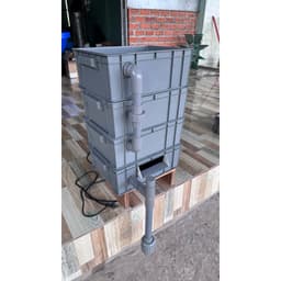 Bộ Baki giấu bơm 4 tầng 35x25x13 bộ lọc tràn trên cho ao cá cảnh-không gồm vật liệu lọc-không kèm bơm 4