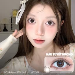 Horien Lens [LENS 6 THÁNG] 1 Chiếc Kính Áp Tròng Horien Có Màu 0 - 7 Độ, BST Vườn Hoa Đào Khoe Sắc MG 7