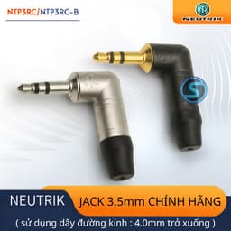 Jack rắc 3ly, 3.5mm NTP3RC ; NTP3RC-B  [CHÍNH HÃNG] Neutrik. 1