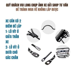 Baga xe đạp tải trọng lớn 100kg, ĐẨY ĐỦ ỐC VÍT TỰ LẮP - BG-02 7