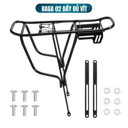 Baga xe đạp tải trọng lớn 100kg, ĐẨY ĐỦ ỐC VÍT TỰ LẮP - BG-02 6