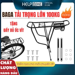 Baga xe đạp tải trọng lớn 100kg, ĐẨY ĐỦ ỐC VÍT TỰ LẮP - BG-02 1