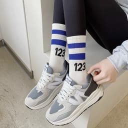 SET 10 ĐÔI Vớ Tất cổ cao UNISEX số 123 phong cách thể thao, đường phố, năng động,trẻ trung 9
