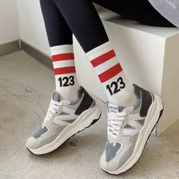 SET 10 ĐÔI Vớ Tất cổ cao UNISEX số 123 phong cách thể thao, đường phố, năng động,trẻ trung 5