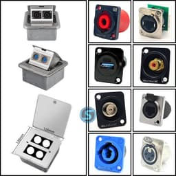 Hộp âm sàn, âm sàn jack canon , âm sàn canon, canon XLR,  6ly , âm điện, gắn tường. 1