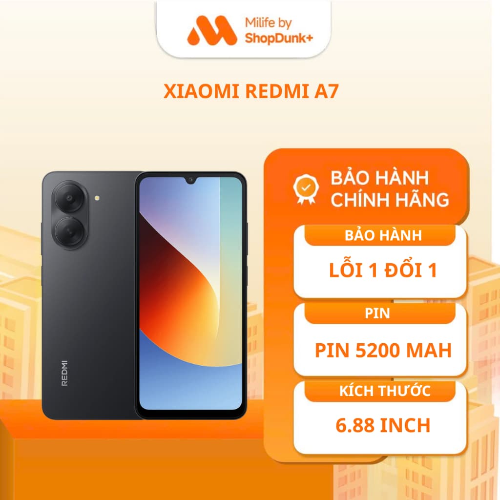 Điện Thoại Xiaomi Redmi A7 3GB 64GB Chính Hãng Bảo Hành 18 Tháng