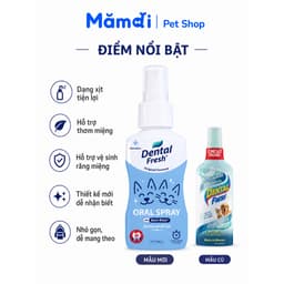 (DENTAL FRESH SPRAY) Xịt Thơm Miệng Dental Fresh 87ml Cho Chó Mèo | Hỗ Trợ Giảm Hôi Miệng Mảng Bám 3