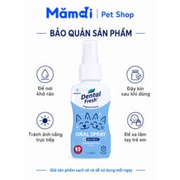 (DENTAL FRESH SPRAY) Xịt Thơm Miệng Dental Fresh 87ml Cho Chó Mèo | Hỗ Trợ Giảm Hôi Miệng Mảng Bám 6