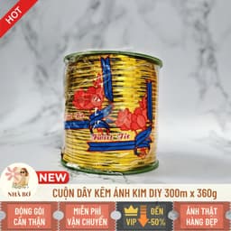 Cuộn dây kẽm ánh kim tuyến 350m x 360g dẻo gói hoa quà trang trí handmade quấn cây - Hoa Sáp Nhà Bơ 2